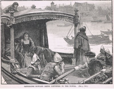 Catherine Howard wird zum Tower gebracht, 1542 von Henry Marriott Paget