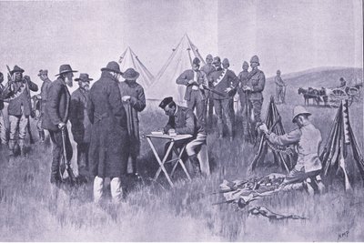 Schwur der Neutralität, Illustration aus After Pretoria: The Guerilla War, 1902 von Henry Marriott Paget