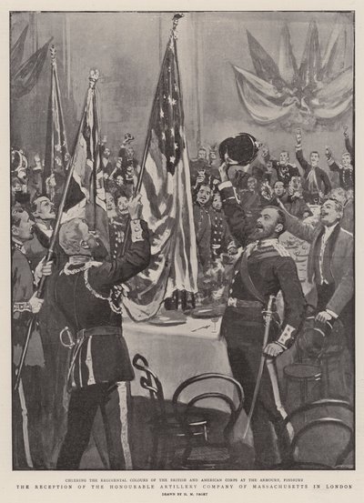 Der Empfang der Honourable Artillery Company of Massachusetts in London von Henry Marriott Paget