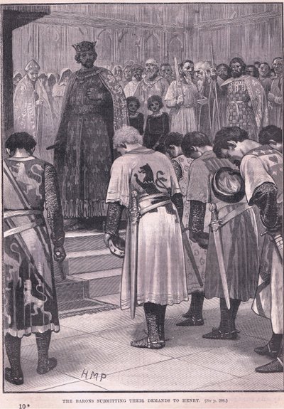 Die Barone unterbreiten ihre Forderungen an Heinrich, 1258 n. Chr. von Henry Marriott Paget