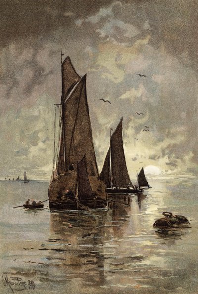 Mondaufgang vor Gravesend von Henry MauricePage