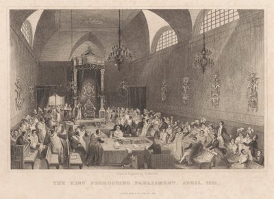 Der König eröffnet das Parlament, April 1831 von Henry Melville