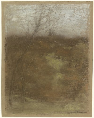 Ansicht eines Tals mit einem Bach von Henry Muhrmann