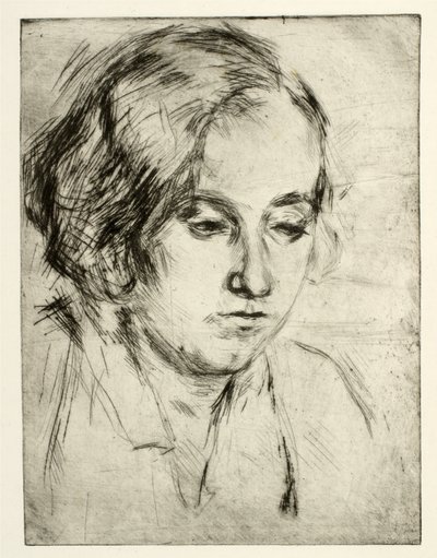 Porträt der Schwester des Künstlers, Ella Wahlgreen Nielsen von Henry Nielsen