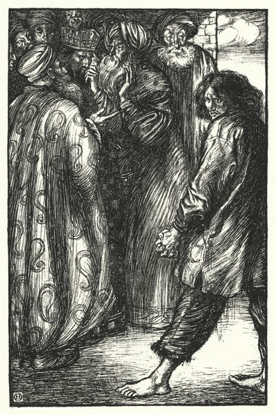 Matthew Arnold Gedicht: Der kranke König in Bokhara (Gravur) von Henry Ospovat