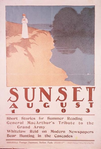 Titelbild für Sunset-Magazin, August 1903 von Henry Patrick Raleigh