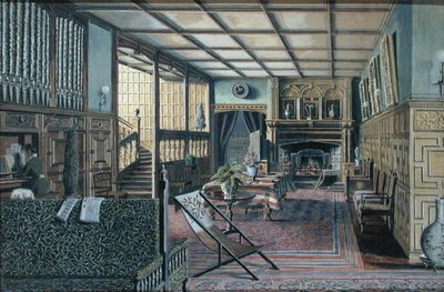 Das Innere von Hall Place, Leigh, in der Nähe von Tonbridge von Henry Robert Robertson