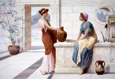 Klatsch, um 1895 von Henry Ryland