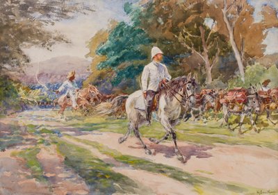 Ein kolonialer Offizier, möglicherweise Haiti, um 1900 von Henry Sandham