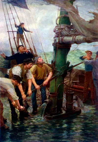 Alle Mann an die Pumpen! von Henry Scott Tuke