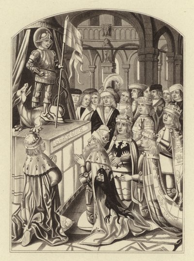 Herrscher Europas verehren den Heiligen Georg von Henry Shaw