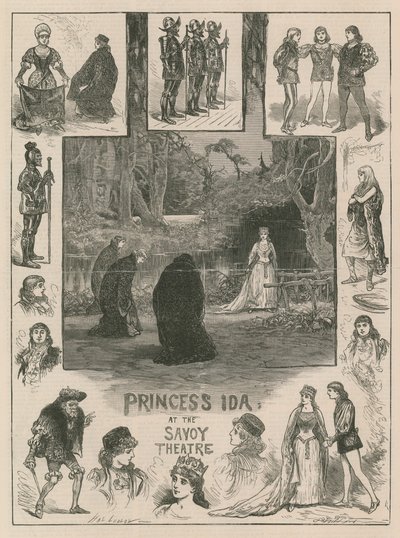 Prinzessin Ida im Savoy Theatre (Gravur) von Henry Stephen (b.1861 fl.1880 1925) Ludlow