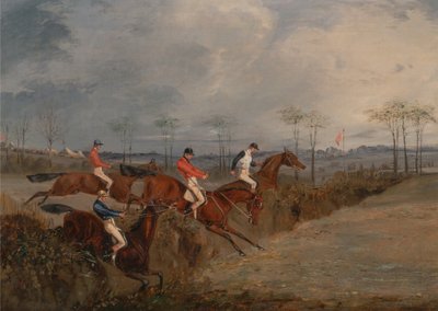Szenen von einem Hindernisrennen: Eine weitere Hecke von Henry Thomas Alken