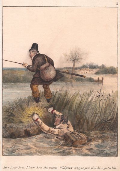 Satz von zwölf mit Titelblatt: Sportlicher Satiriker von Henry Thomas Alken