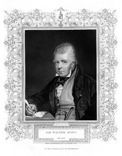 Sir Walter Scott, 1. Baronet, produktiver schottischer Historienromanautor und Dichter, 19. Jahrhundert von Henry Thomas Ryall