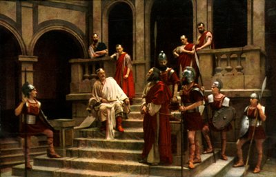 Jesus vor Pilatus, 1922 von Henry Traut