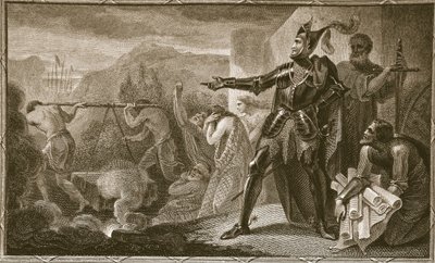 Edward I. entfernt den Stein von Scone, graviert von Neagle, Illustration aus David Humes 