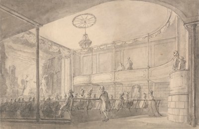 Innenraum des Brandenburg-Haustheaters, Hammersmith von Henry Wigstead