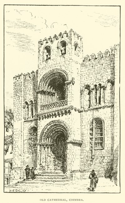 Alte Kathedrale, Coimbra (Gravur) von Henry William Brewer