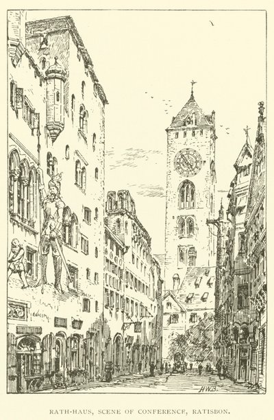Rath-Haus, Konferenzort, Regensburg von Henry William Brewer