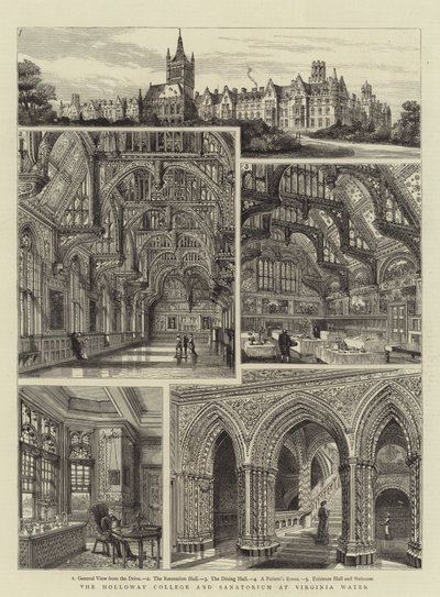 Das Holloway College und Sanatorium in Virginia Water von Henry William Brewer