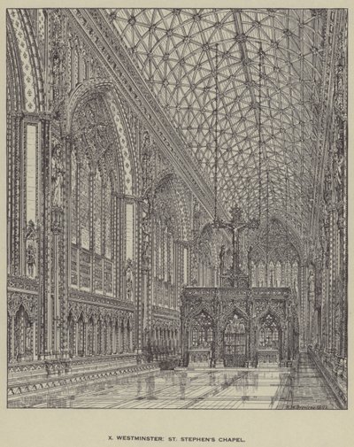 Westminster, St. Stephans Kapelle von Henry William Brewer