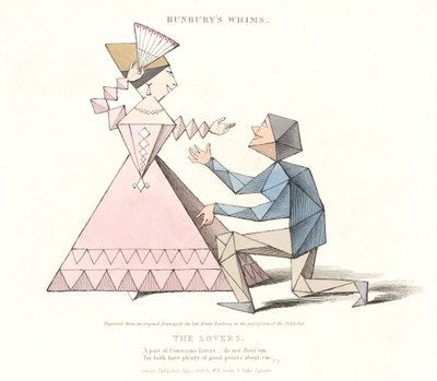 Die Liebenden, aus Bunburys Whims, 1828 von Henry William after Bunbury