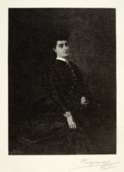 Porträt einer spanischen Dame von Henry Wolf