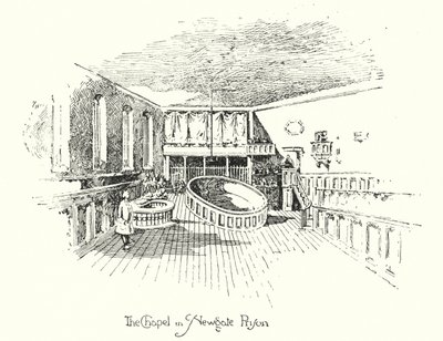 Die Kapelle, Newgate-Gefängnis, London von Herbert (after) Railton