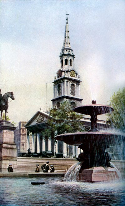 Kirche St. Martin-in-the-Fields, Trafalgar Square, London, ca. 1930er von Herbert Felton