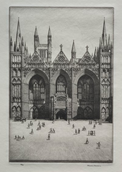 Kathedrale von Peterborough von Herbert Gordon Warlow