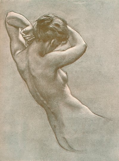 Studie für Prospero, der Nymphen und Gottheiten beschwört, ca. 1902, 1903 von Herbert James Draper