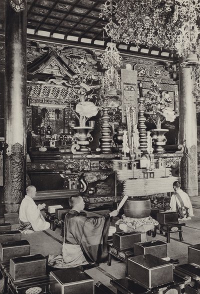 Japan in den 1920er Jahren: Omori, Ikegami-Tempel (buddhistisch) von Herbert Ponting