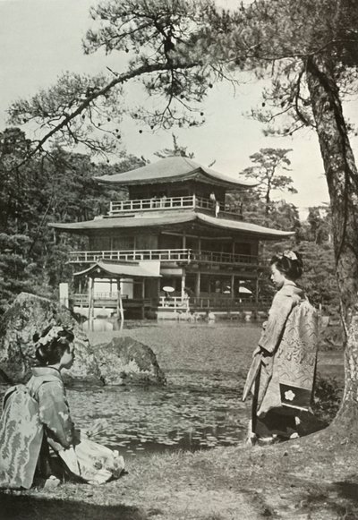 Kinkakuji Der Goldene Pavillon, 1910 von Herbert Ponting
