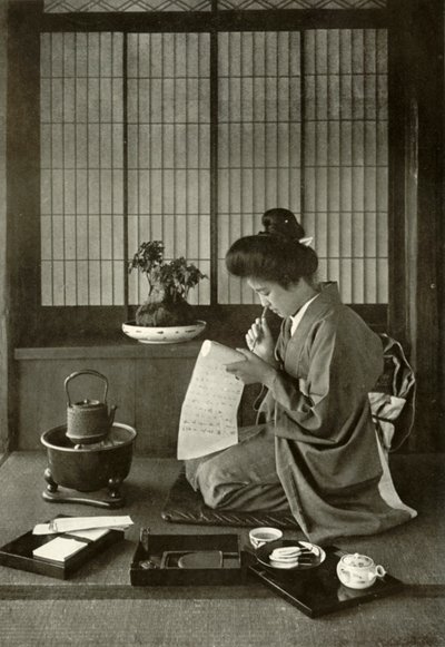 Einen Brief schreiben, 1910 von Herbert Ponting