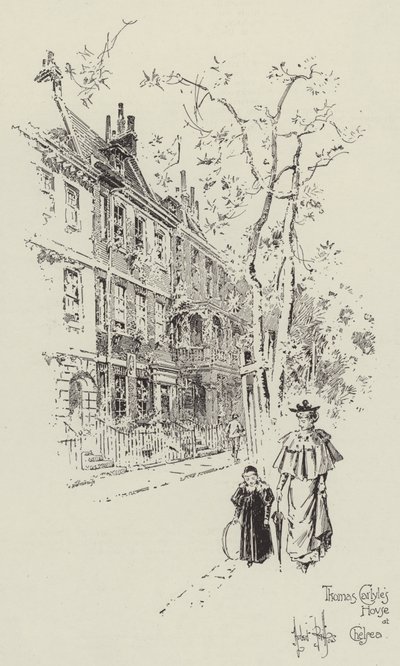 Thomas Carlyles Haus in Chelsea von Herbert Railton