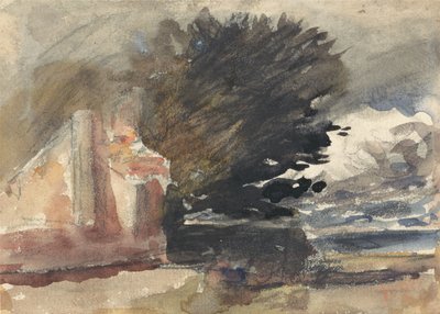 Hütte unter einem Baum von Hercules Brabazon Brabazon
