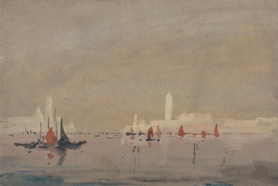 Venedig von der Lagune aus von Hercules Brabazon Brabazon