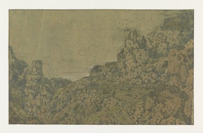 Berglandschaft mit einem Plateau von Hercules Segers