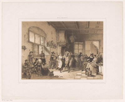 Tanzende Gesellschaft in einer Herberge von Herman Frederik Carel ten Kate