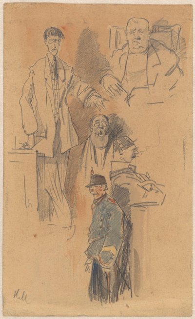 Porträt von Jan Hamdorf und W. van der Pluym von Herman Moerkerk