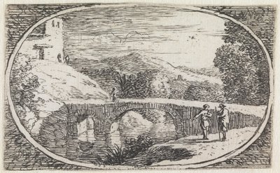 Landschaft (Nr. 6 aus der Serie: variae campestrum fantasiae) von Herman van Swanevelt