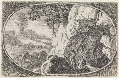 Landschaft (Nr. 7 aus der Serie: Variae campestrum fantasiae) von Herman van Swanevelt