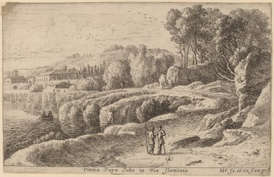 Weinberg von Papst Julius an der Via Flaminia von Herman van Swanevelt