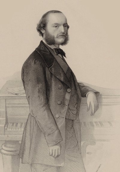 Porträt des Pianisten und Komponisten Désiré Magnus 1828-1884 von Hermann Raunheim