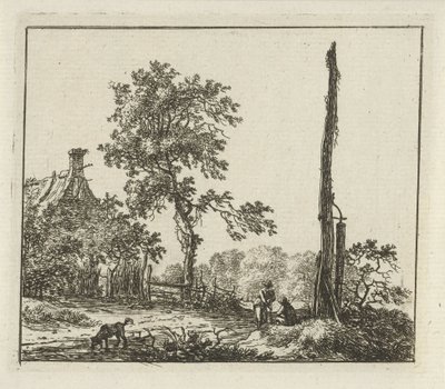Landschaft mit der hohen Stange von Hermanus Fock