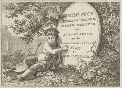 Visitenkarte von Hermanus Fock von Hermanus Fock