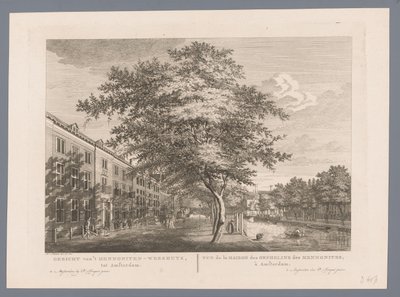 Ansicht des Mennoniten-Waisenhauses in Amsterdam von Hermanus Petrus Schouten (possibly)