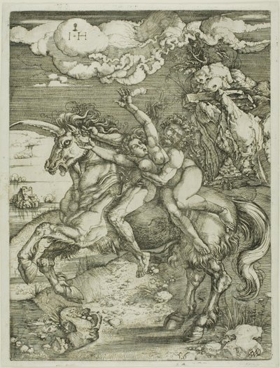 Entführung der Proserpina auf einem Einhorn von Hieronymous Hopfer