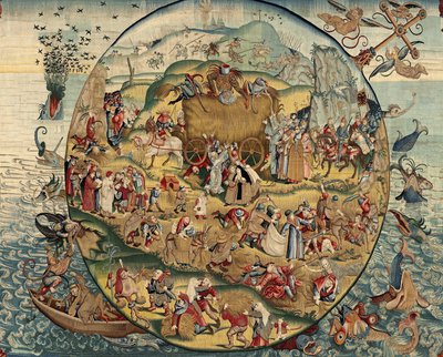 Wandteppich inspiriert von der Arbeit von Hieronymus Bosch, ca. 1560 von Hieronymus (after) Bosch